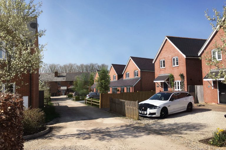 CGI montage of street end